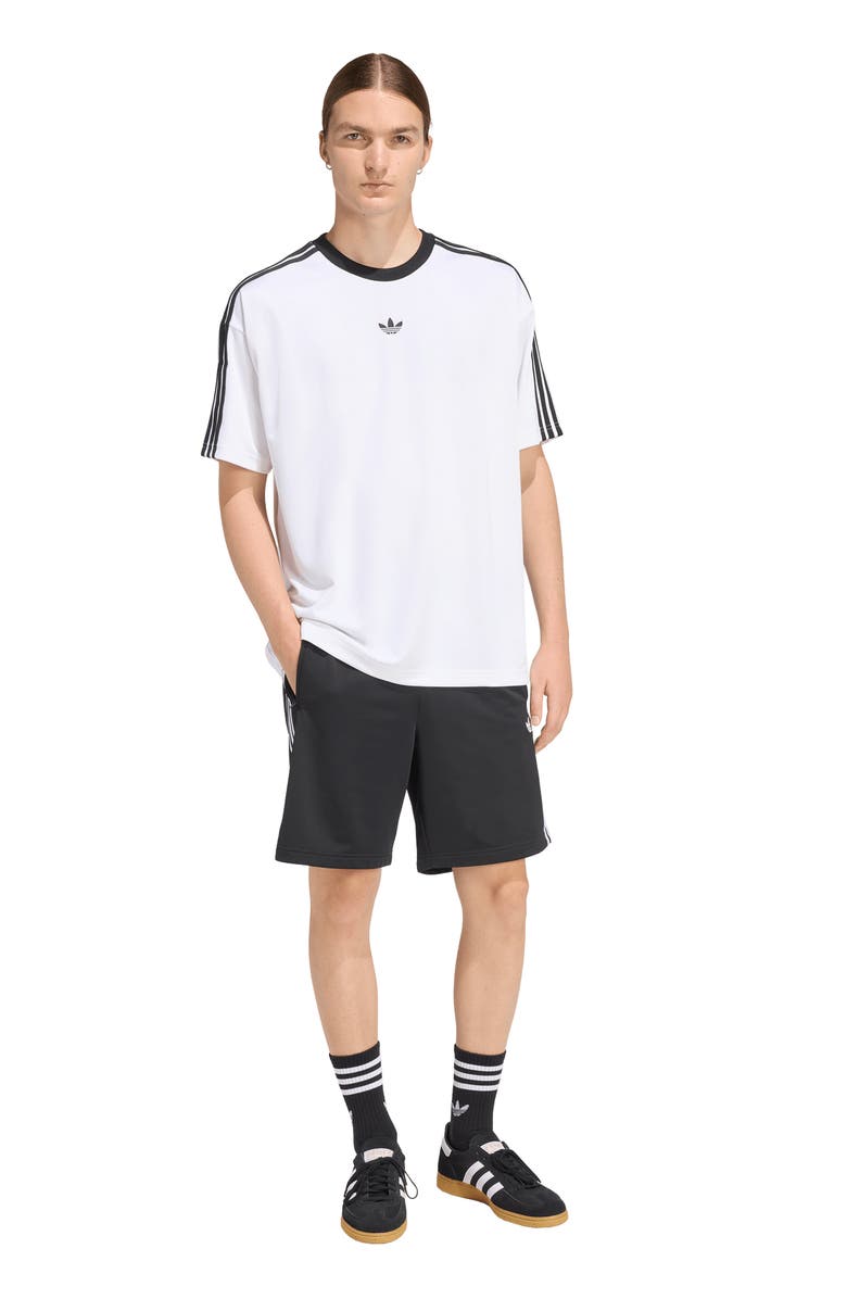 adidas Adicolor Recycled Polyester Jacquard Jersey, Alternate, color, White