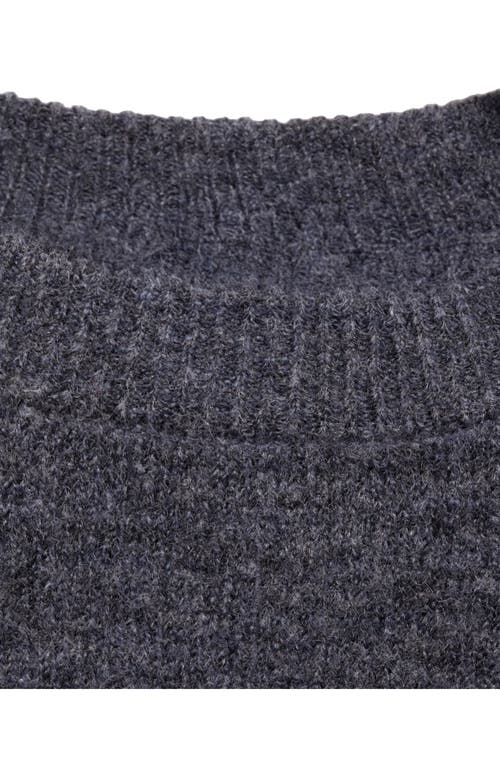 Mango Eliote Crewneck Sweater In Grey