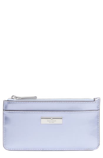 Kate Spade New York Kenzie Patent Leather Wallet In Blue
