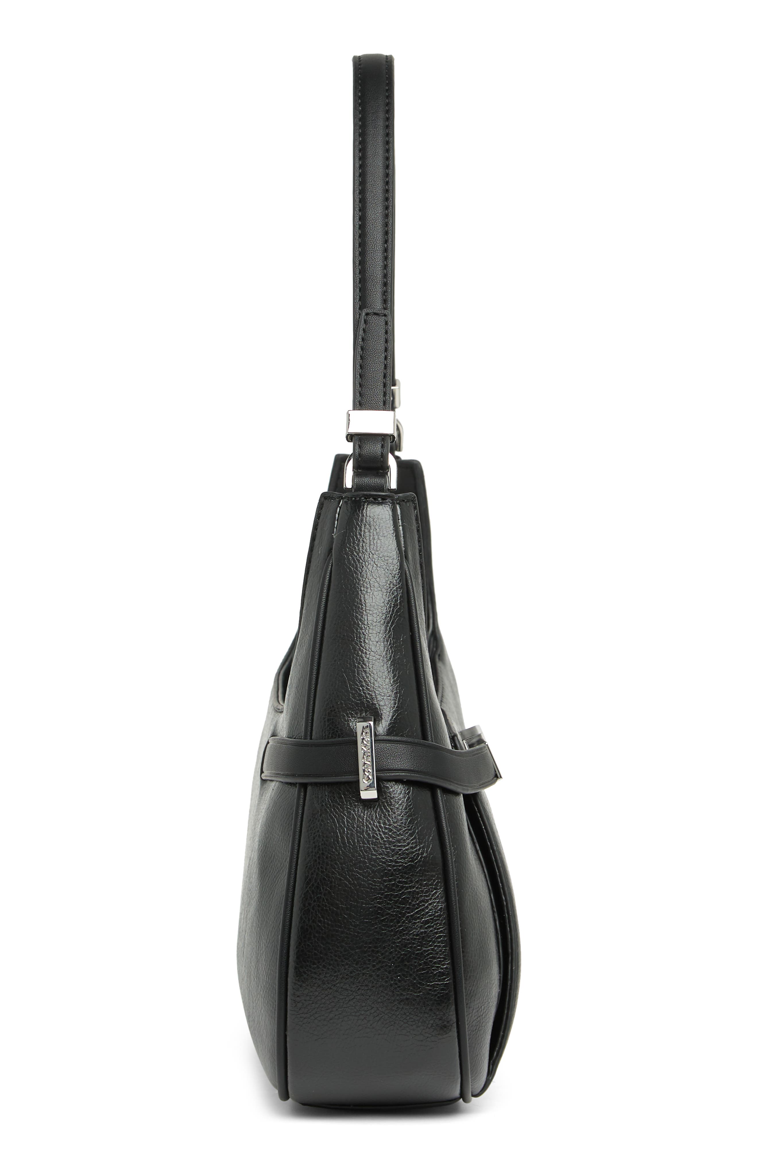 Calvin Klein Becky Waxed Shoulder Bag, Alternate, color, 