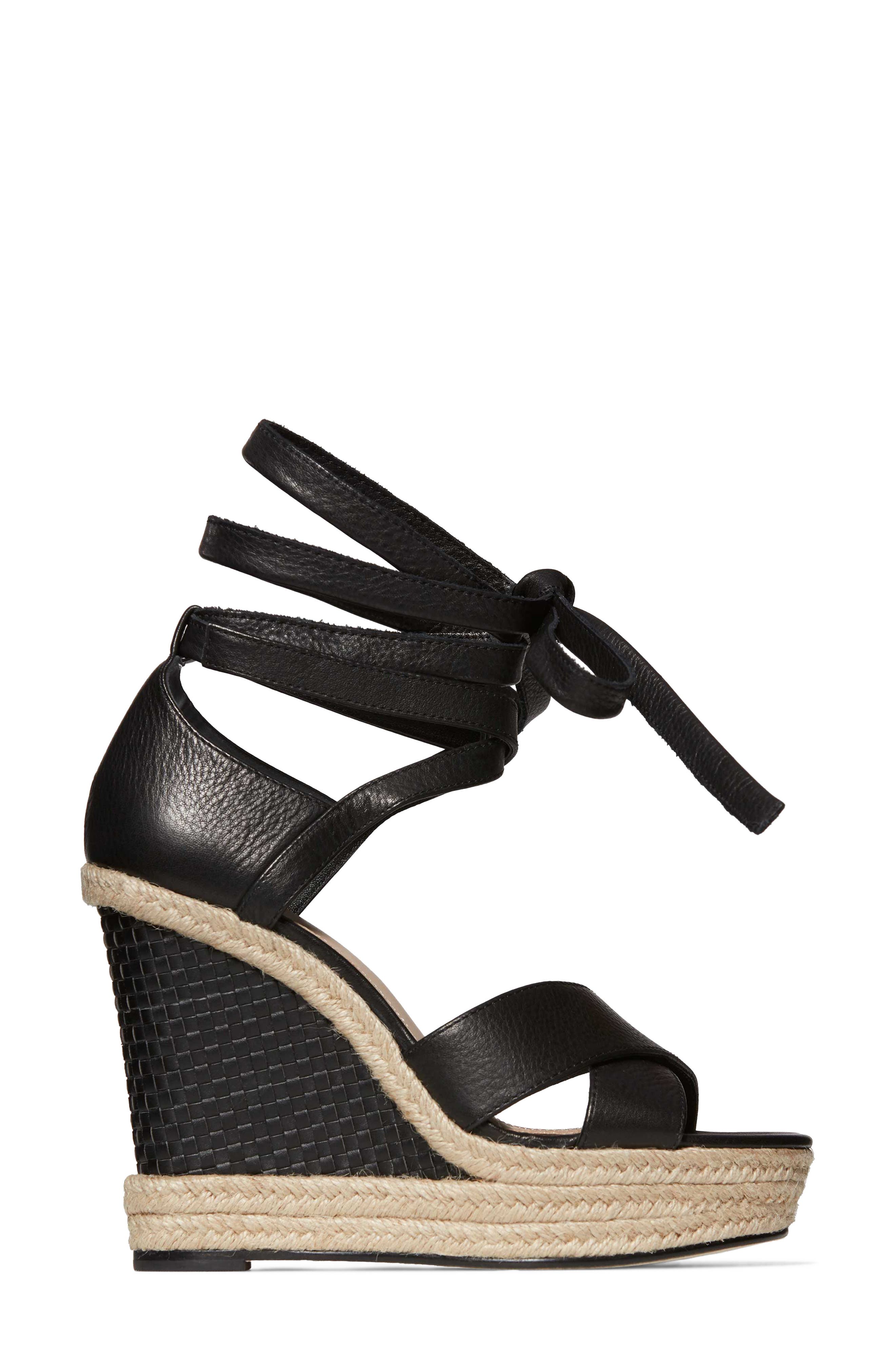 PAIGE Talia Wedge Ankle Wrap Sandal, Alternate, color, 
