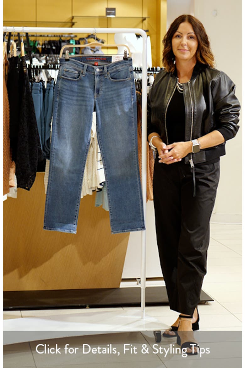 Sweet Mid Rise Crop Straight Leg Jeans video