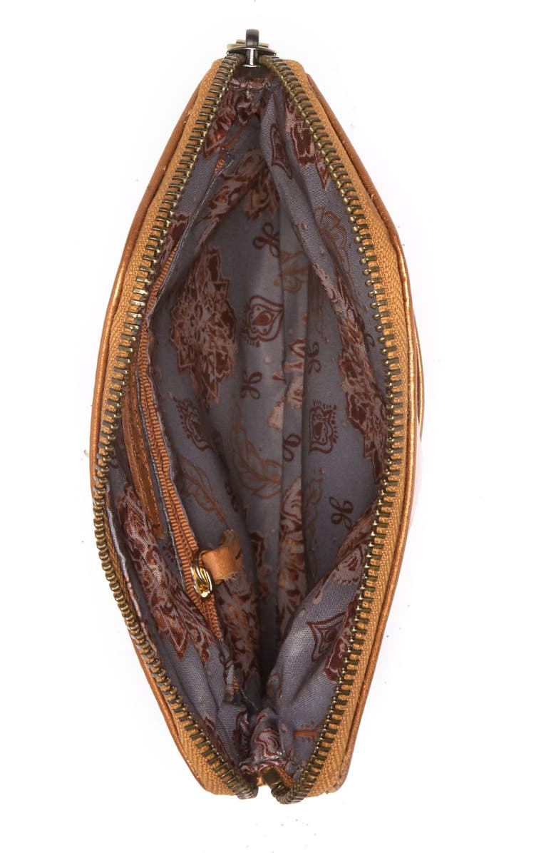 HOBO Daria Convertible Embossed Leather Clutch Crossbody Bag, Alternate, color,