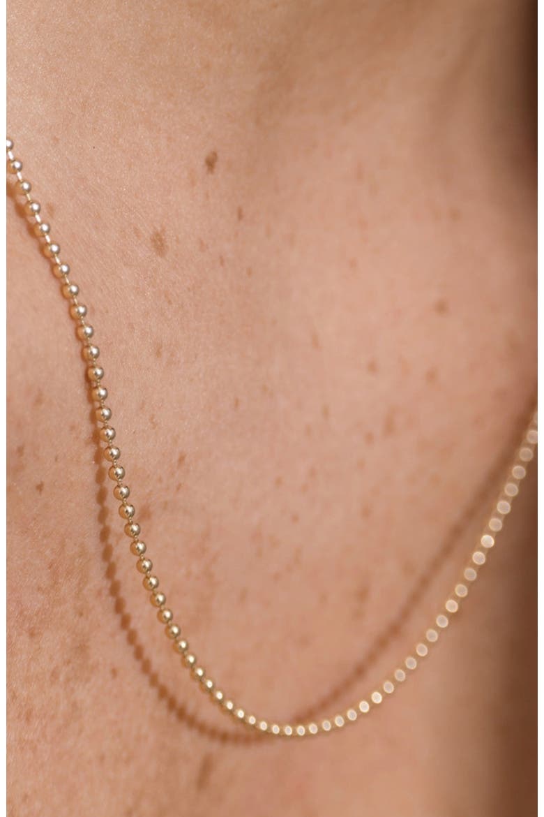 Bead Chain Necklace, Alternate, color, Gold Filled