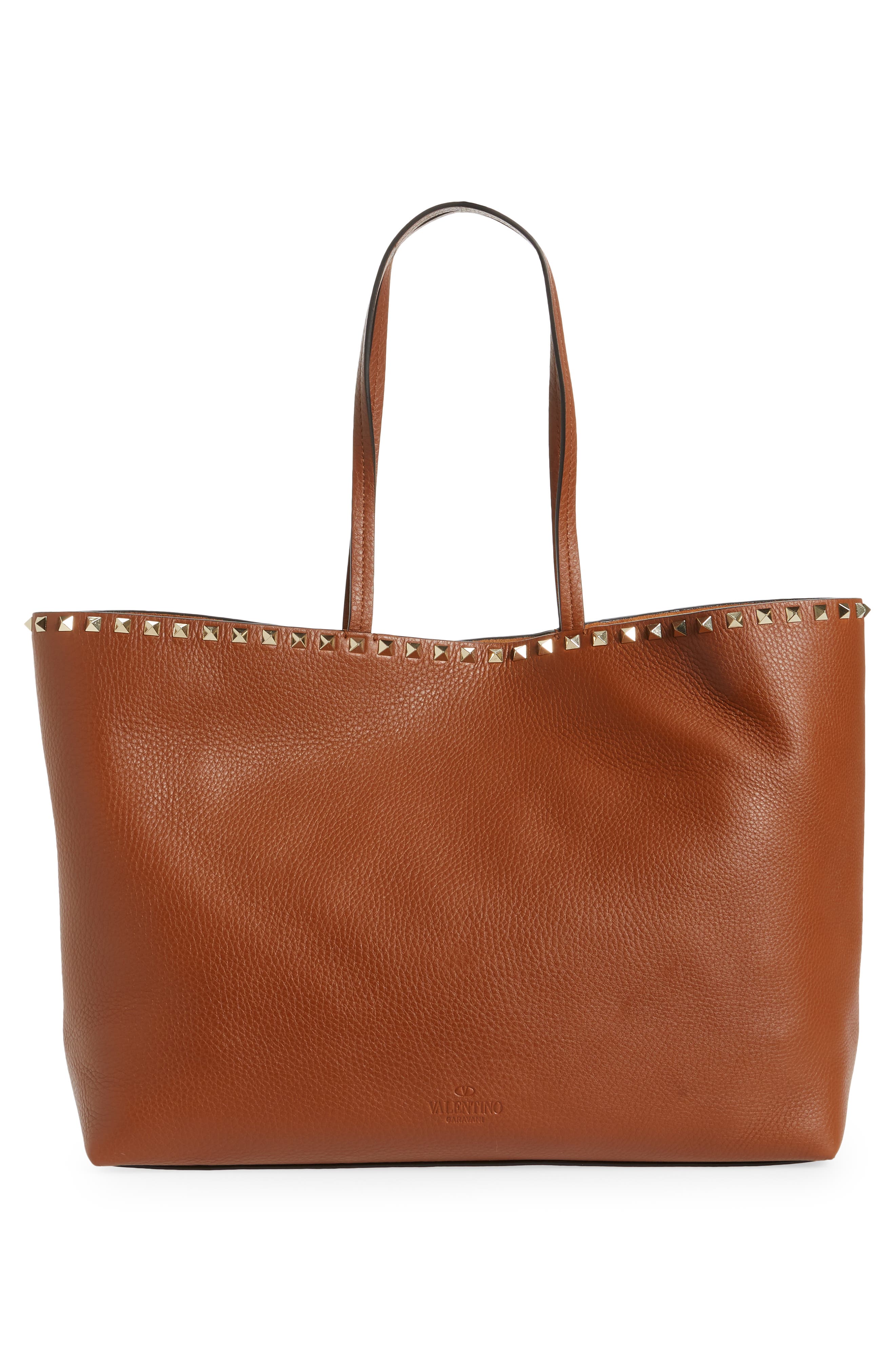 Rockstud Leather Tote, Alternate, color, SELLERIA ROCKSTUD