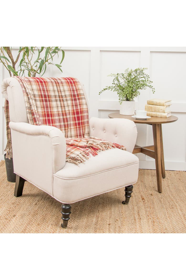 Fall Plaid Throws, Alternate, color, Brown