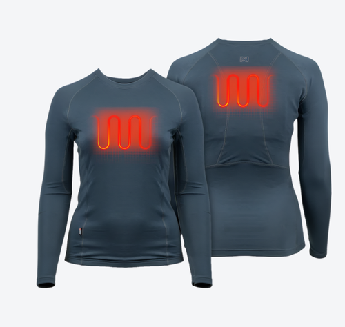 Mobile Warming Baselite Lightweight Heated Base Layer Shirt In Blue