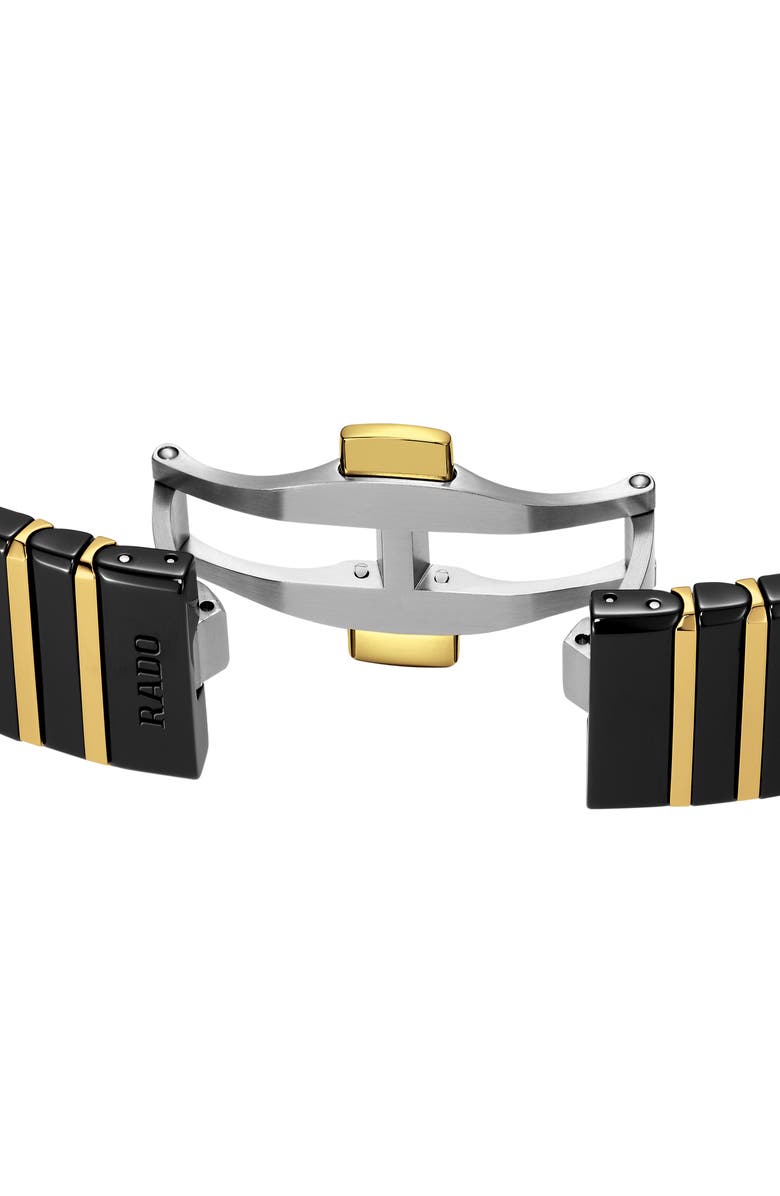 RADO Anatom Automatic Ceramic Bracelet Watch, 32.5mm, Alternate, color, Black