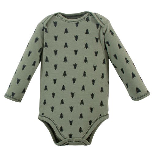 Touched By Nature 5pk Long Sleeve Organic Bodysuits In Multi