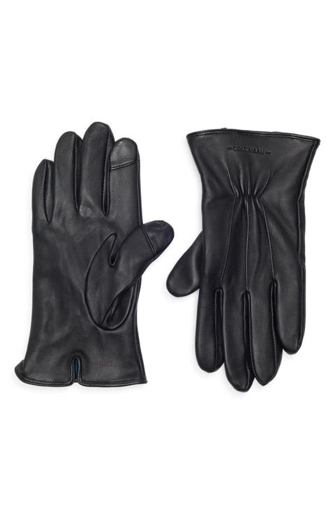 Leather Touchscreen Compatible Gloves