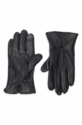 Cole Haan Leather Touchscreen Compatible Gloves