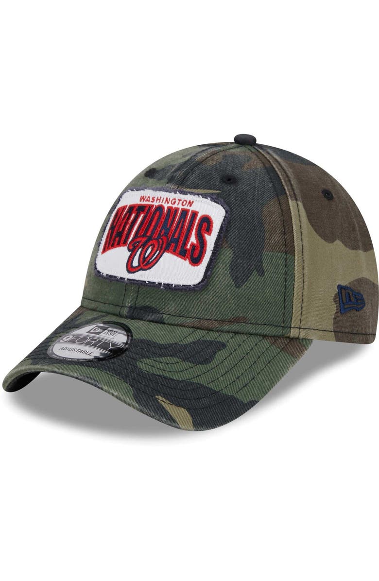 New Era Men's New Era Camo Washington Nationals Gameday 9FORTY Adjustable Hat, Main, color, Camo