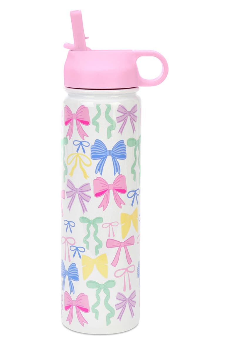 Kids' Pretty Bows Insulated Water Bottle, Main, color, PINK MULTI