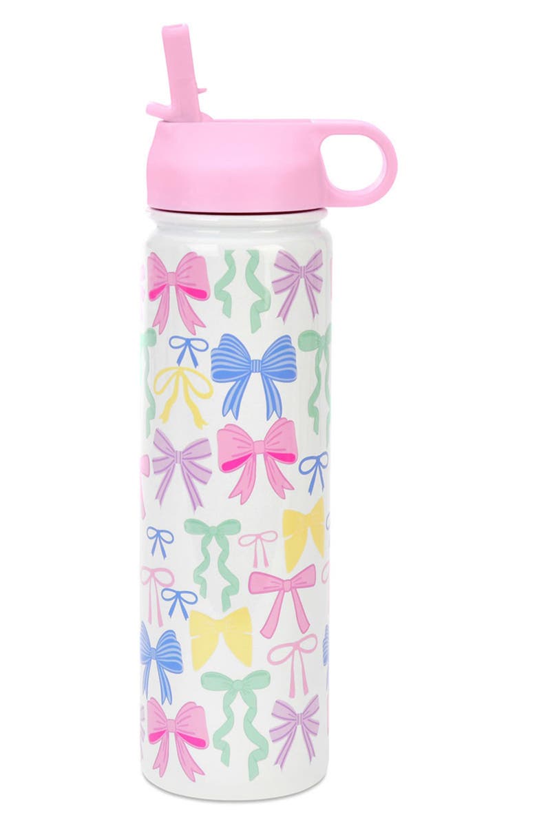 Iscream Kids' Pretty Bows Insulated Water Bottle, Main, color, Pink Multi