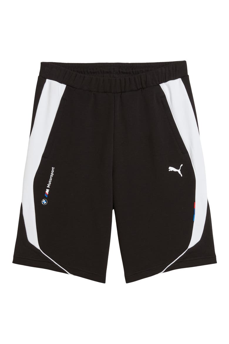 BMW M Motorsport Sweat Shorts, Alternate, color, PUMA BLACK