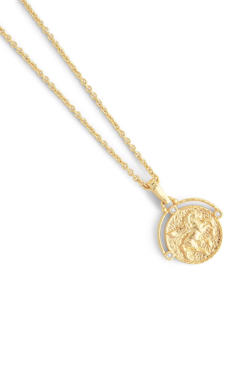 Anabel Aram Jewelry Pegasus Pendant Necklace, Alternate, color, Gold