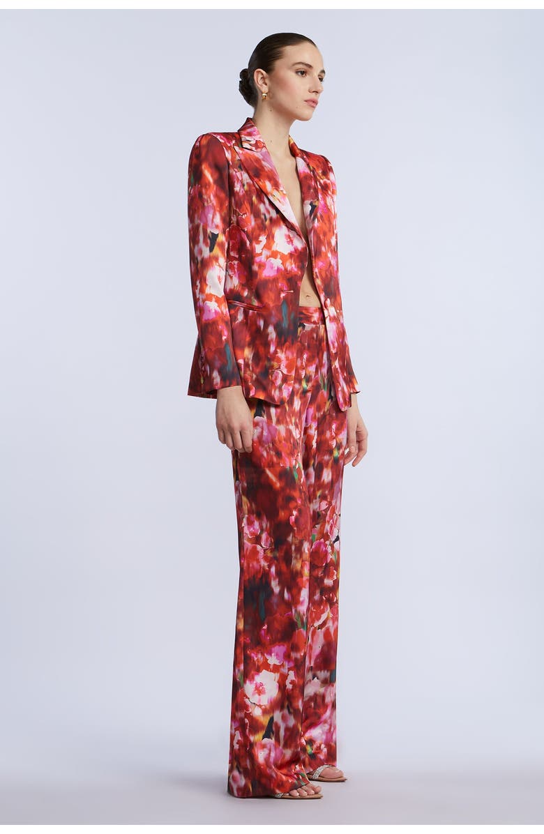 BCBGMAXAZRIA Washed Floral Blazer, Alternate, color, Washed Rose Chili Pepper Print