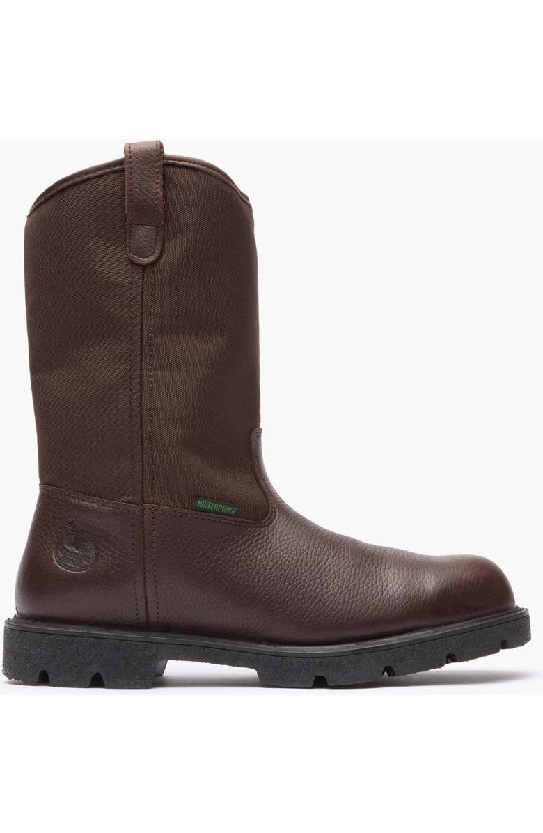 Georgia Boot Homeland Steel Toe Waterproof Wellington, Main, color, Brown
