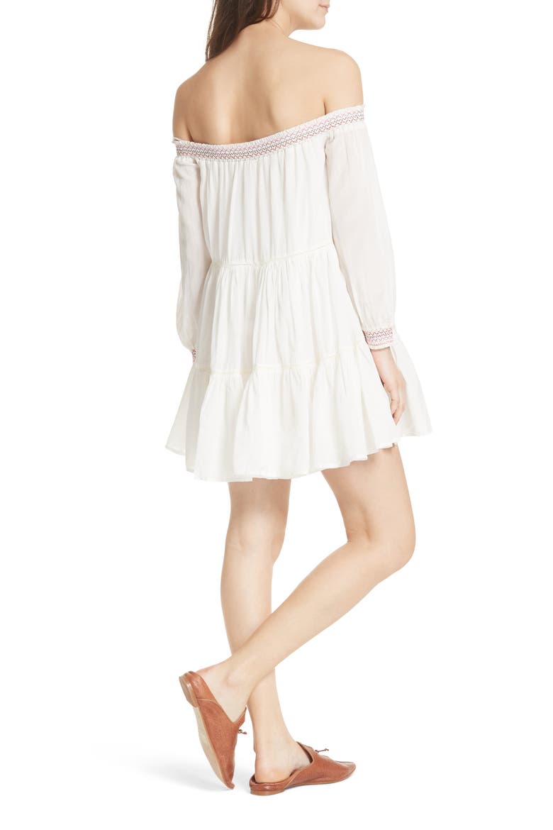 Sunbeams Minidress, Alternate, color, IVORY