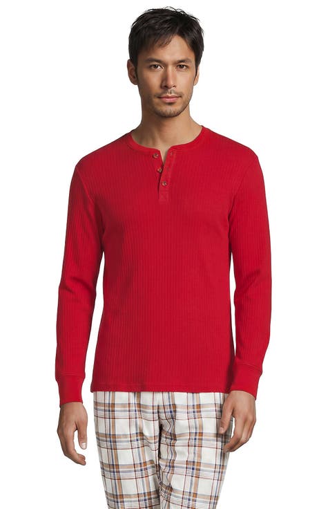 Knit Rib Pajama Henley