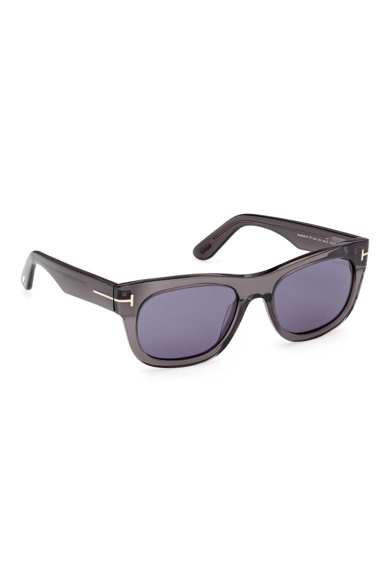 54mm Rectangular Sunglasses, Alternate, color, GREY / OTHER / BLUE