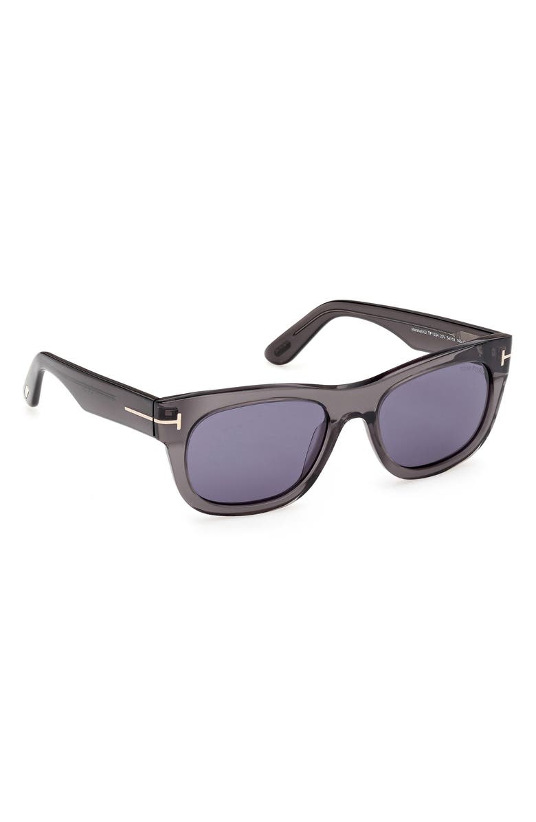 TOM FORD 54mm Rectangular Sunglasses, Alternate, color, Grey / Other / Blue
