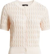 rag & bone Leslie Wave Pointelle Knit Cardigan
