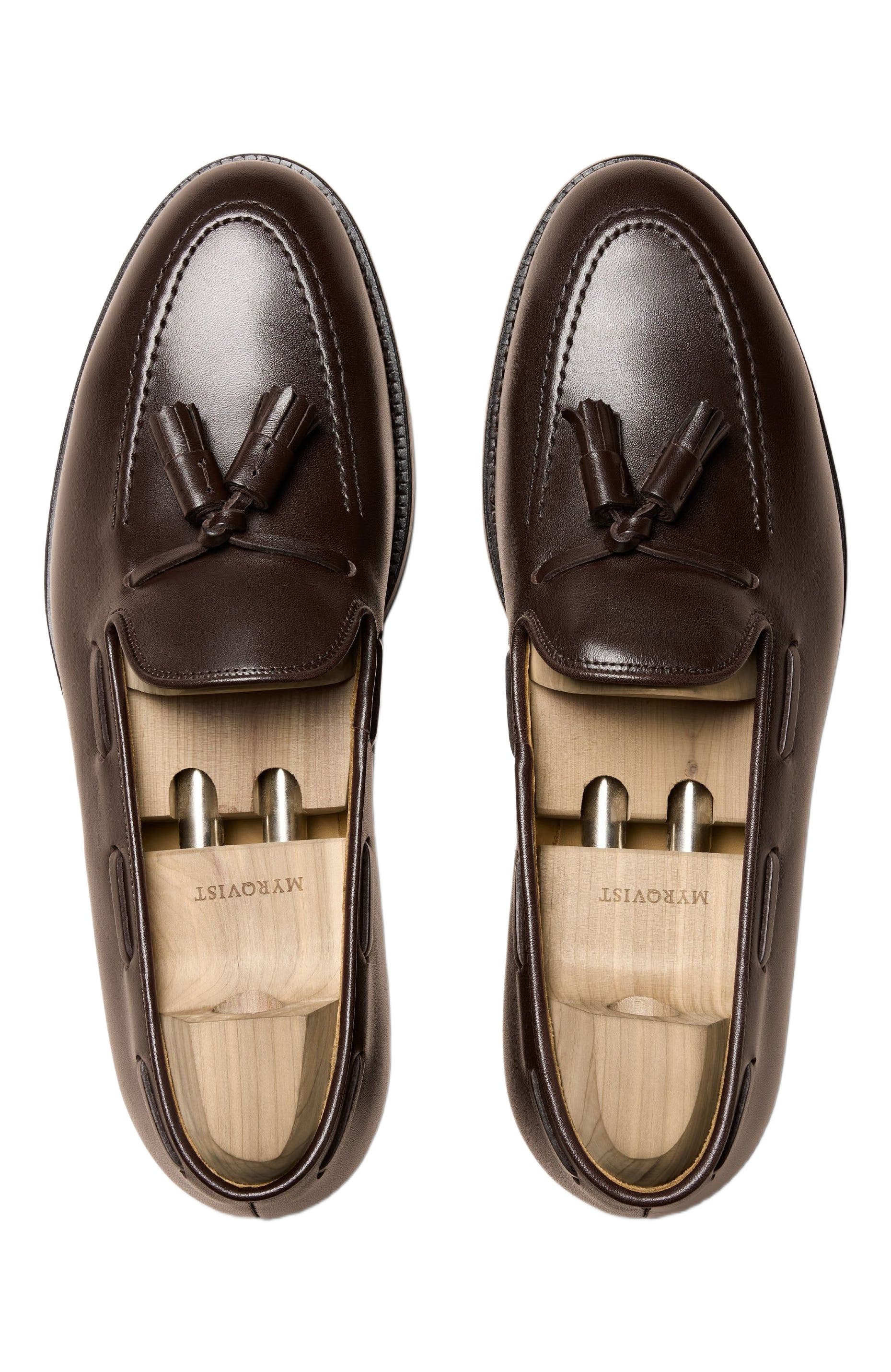 Mölle II Tassel Loafers, Alternate, color, Dark Brown Leather