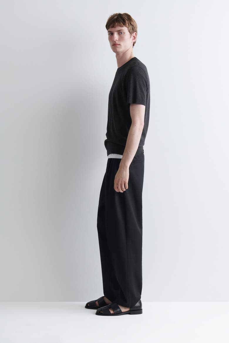 Slim Interlock-Jersey T-Shirt, Alternate, color, CHARCOAL MÉLANGE