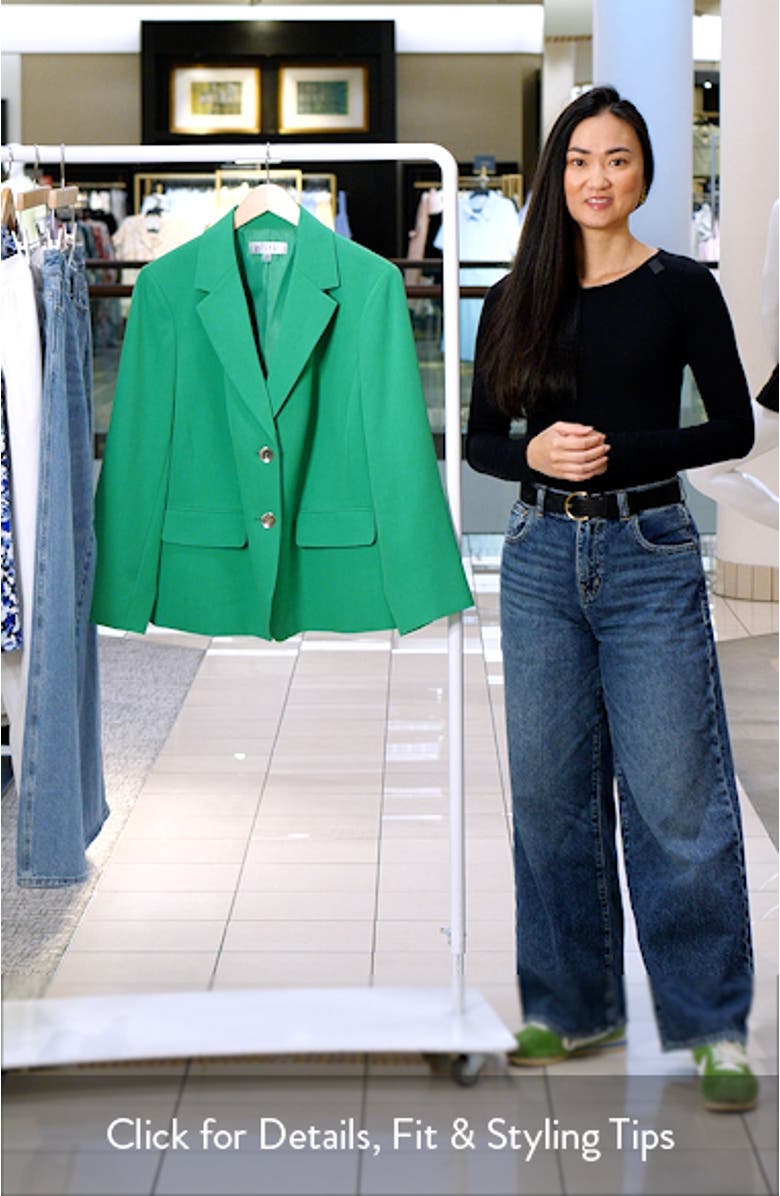 Two-Button Crepe Blazer, sales video thumbnail