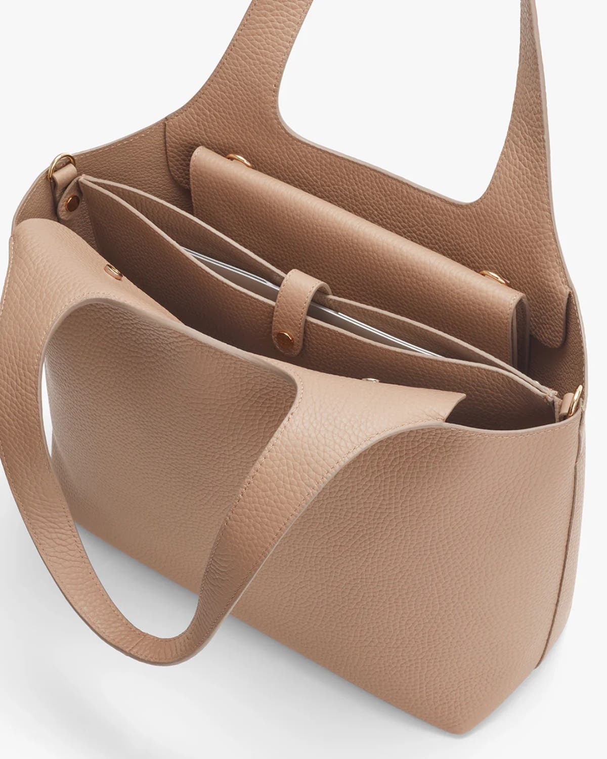 Cuyana System Tote 16-inch, Alternate, color, Cappuccino