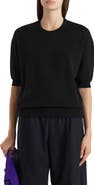 Khaite Davin Short Sleeve Cashmere Sweater
