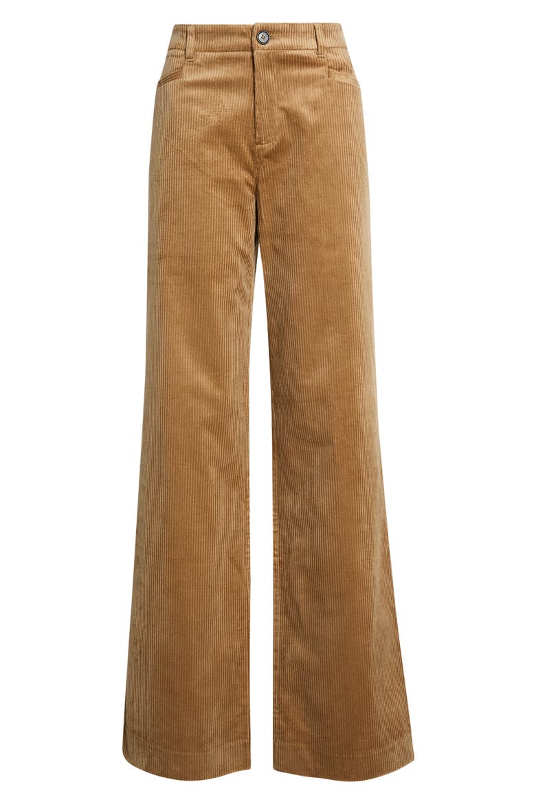 Sasha Corduroy Wide Leg Pants, Alternate, color, GOLDEN CARAMEL