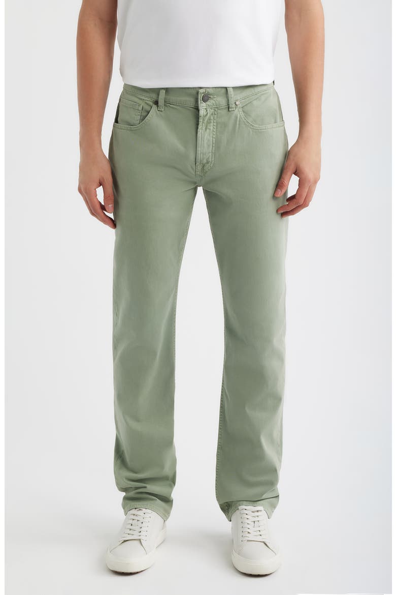 Comfort Sateen The Straight Leg Jeans, Main, color, LEAF