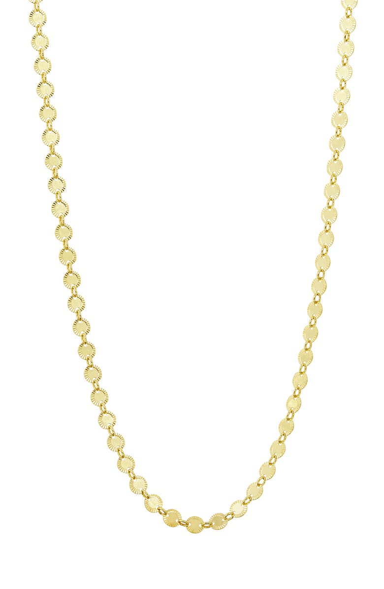 SAVVY CIE JEWELS Italian Chain Necklace, Main, color, Yellow