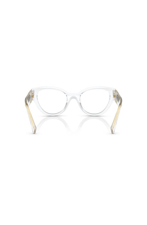 Miu Miu 52mm Phantos Optical Glasses In Transparent