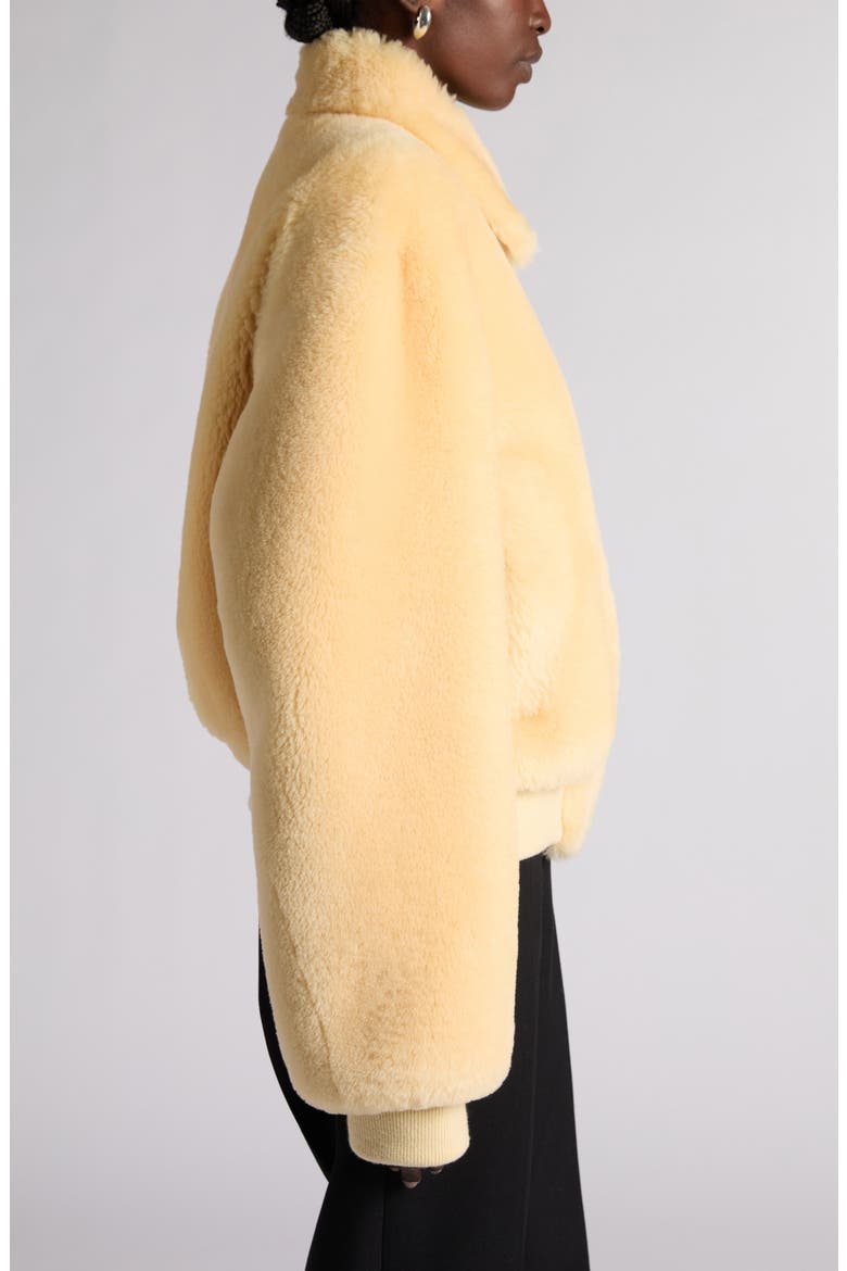 Genuine Shearling Blouson Jacket, Alternate, color, 9311 BUTTER
