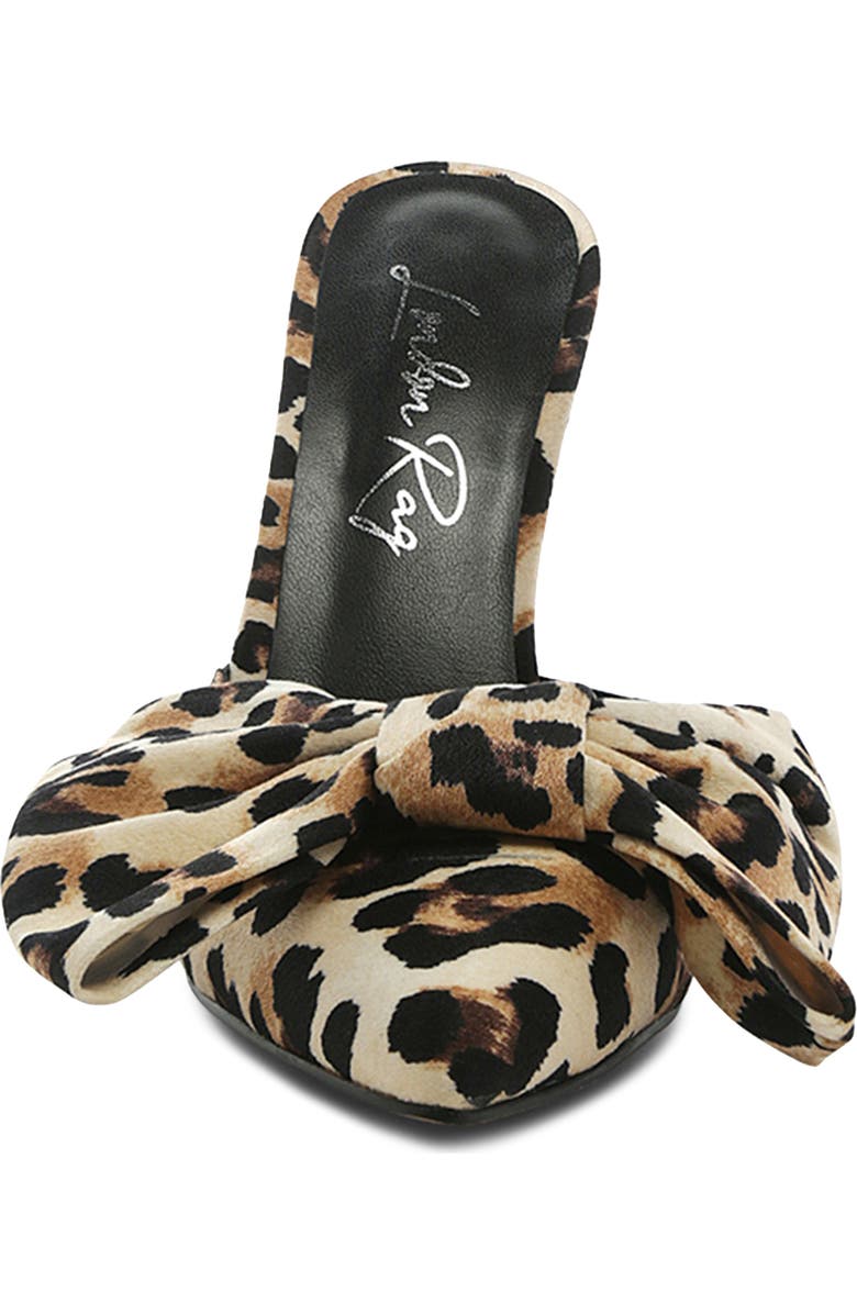 LONDON RAG Joelle Leopard Bow Mule Pump, Alternate, color,