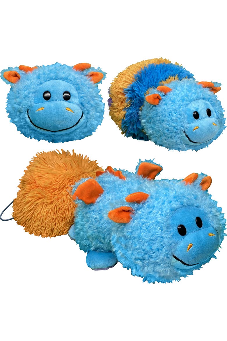 Magic Tails Blue Dragon To Purple Unicorn 2 In 1 Animal Plush, Alternate, color, Multicolored