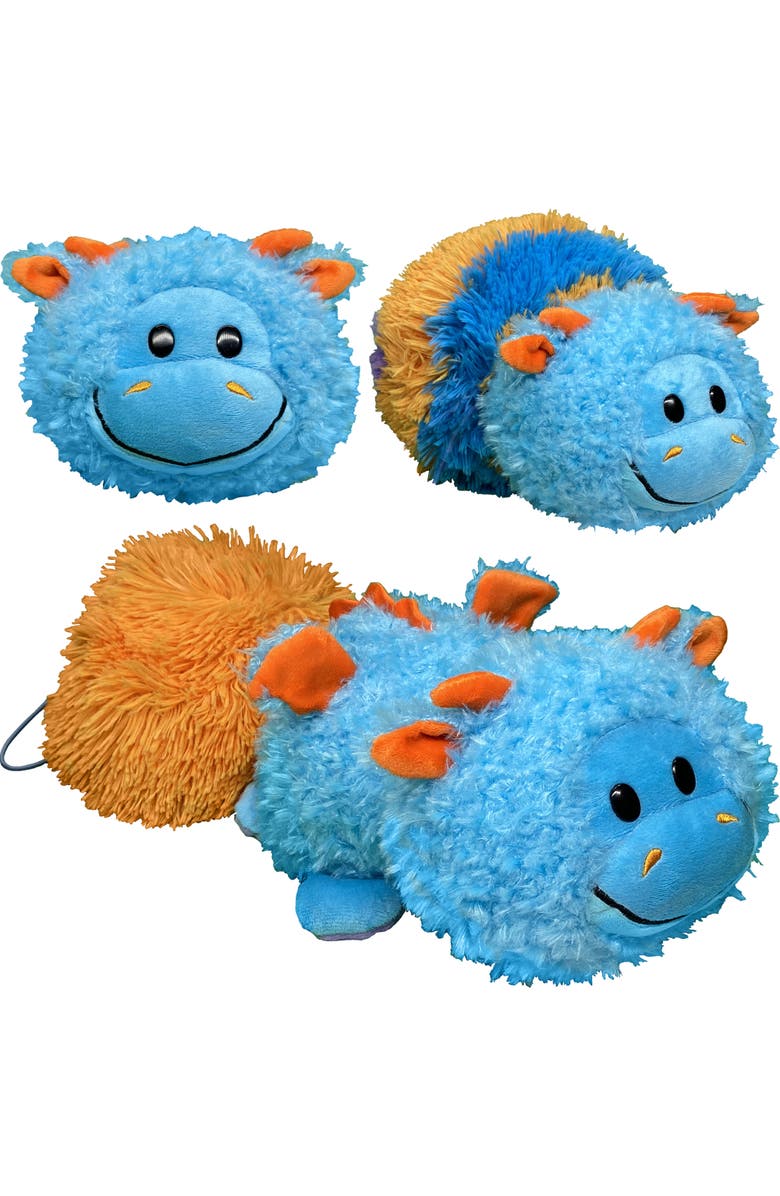 FlipaZoo Magic Tails Blue Dragon To Purple Unicorn 2 In 1 Animal Plush, Alternate, color, Multicolored