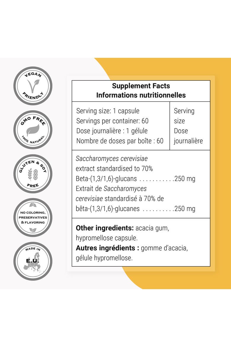 Beta Glucan Supplement 250mg, Alternate, color, None