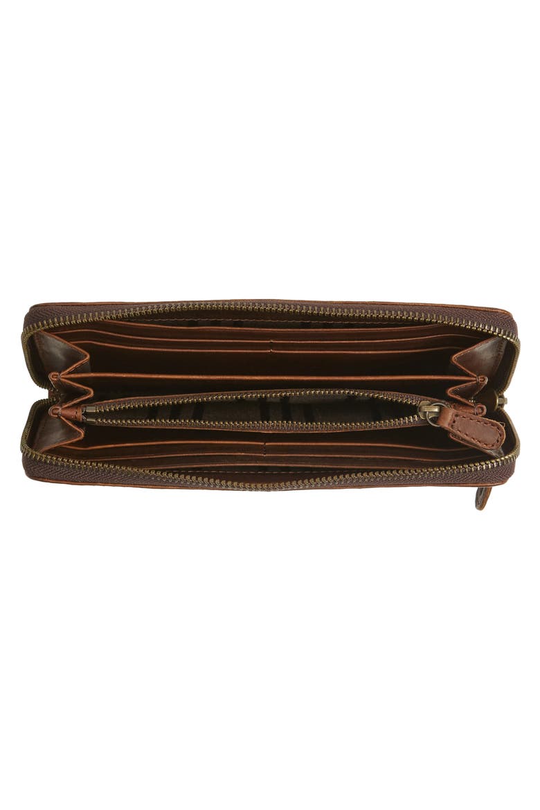 Melissa Leather Wallet, Alternate, color, DARK BROWN