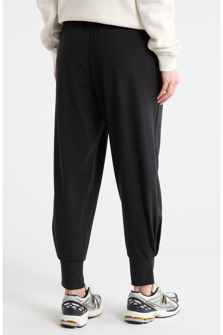 Manhattan Chic Scuba Knit Joggers, Alternate, color, BLACK