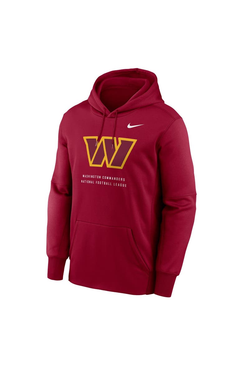 Men's Nike Burgundy Washington Commanders Toss Sweep Therma-FIT Hoodie, Alternate, color, Burgundy