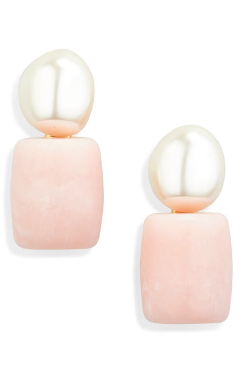 Lele Sadoughi Pebble Stud Earrings In Rose