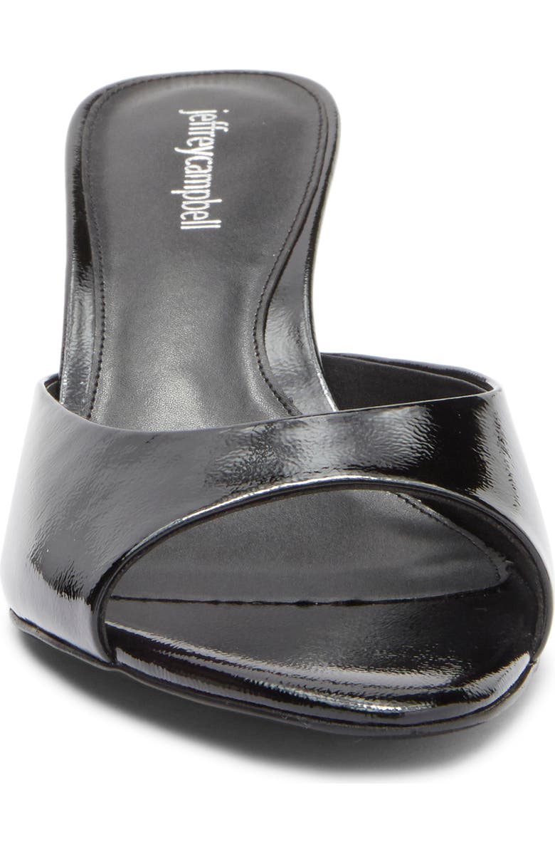 Jeffrey Campbell Spy-Kid Slide Sandal, Alternate, color, Black Crinkle Patent