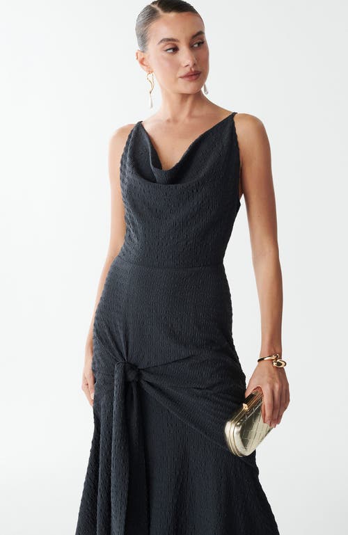 Savel Leo Midi Dress In Gray