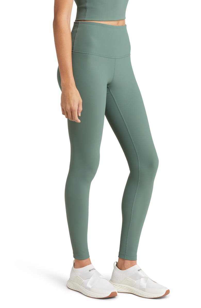 Zella Luxe Rib High Waist Leggings, Alternate, color,