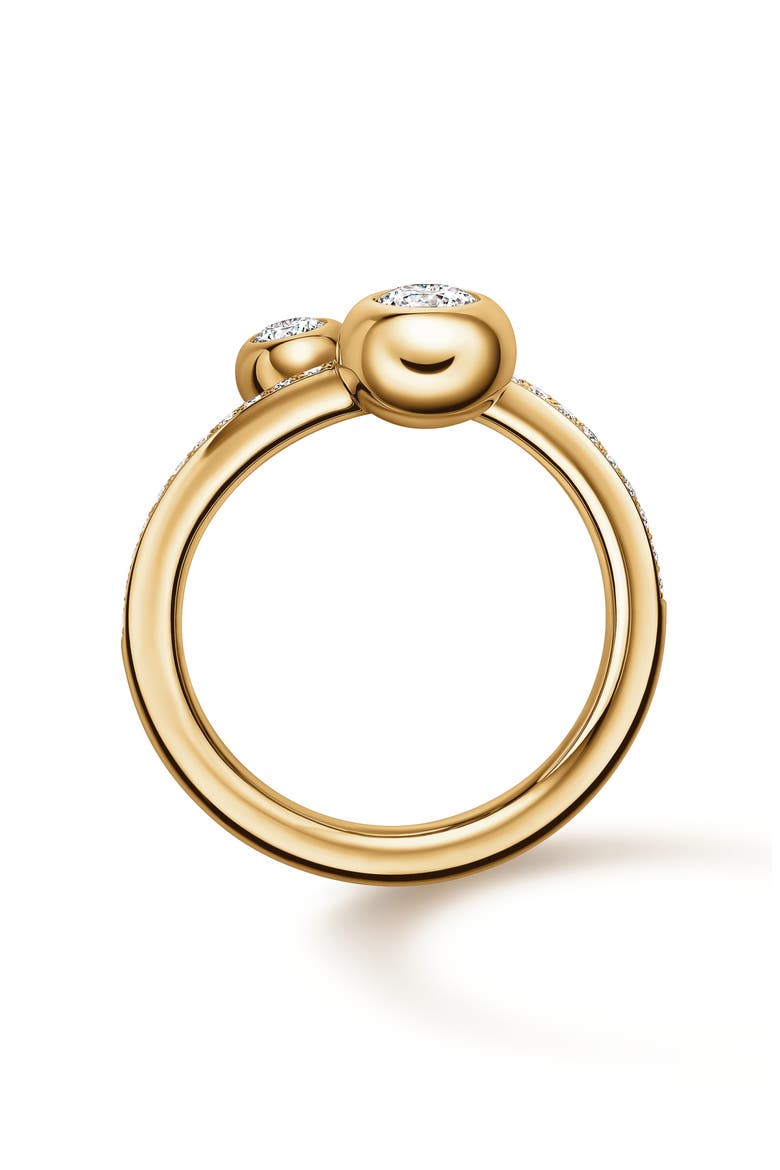 Dream Bypass 18k Gold Diamond Pav%% Ring, Alternate, color, 18K YELLOW GOLD/DIAMOND