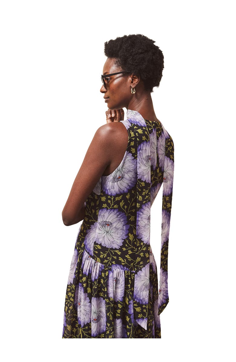 Ro&Zo Print Chiffon Maxi Dress, Alternate, color, Lilac